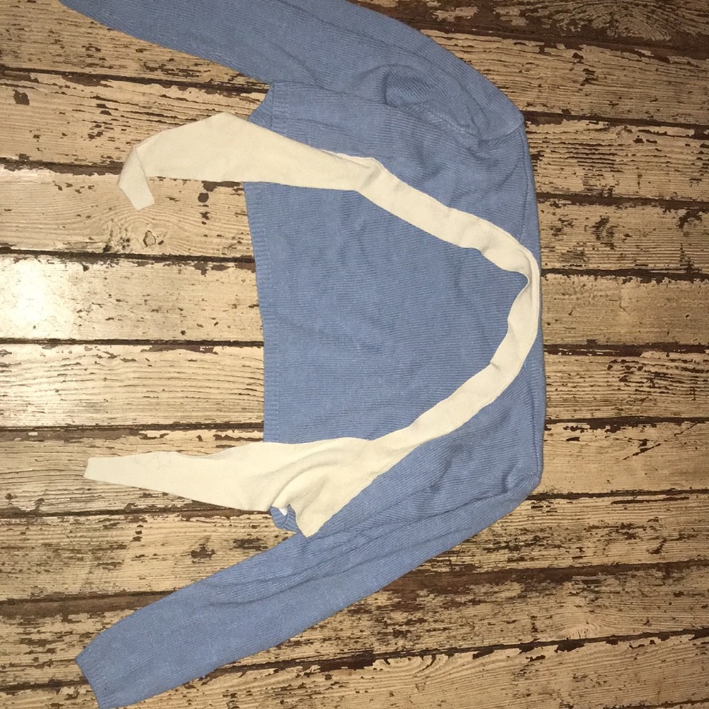 Blue cardigan